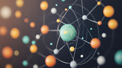 Bohr Model, A detailed diagram of a Bohr model illustrating atomic structure, perfect for educational and scientific contexts in digital formats.