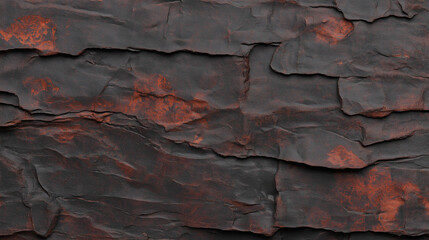 Fototapeta premium Rustic Stone Texture: A close-up, textured backdrop of dark grey stone with hints of rust. Ideal for rustic, industrial and modern design themes. 