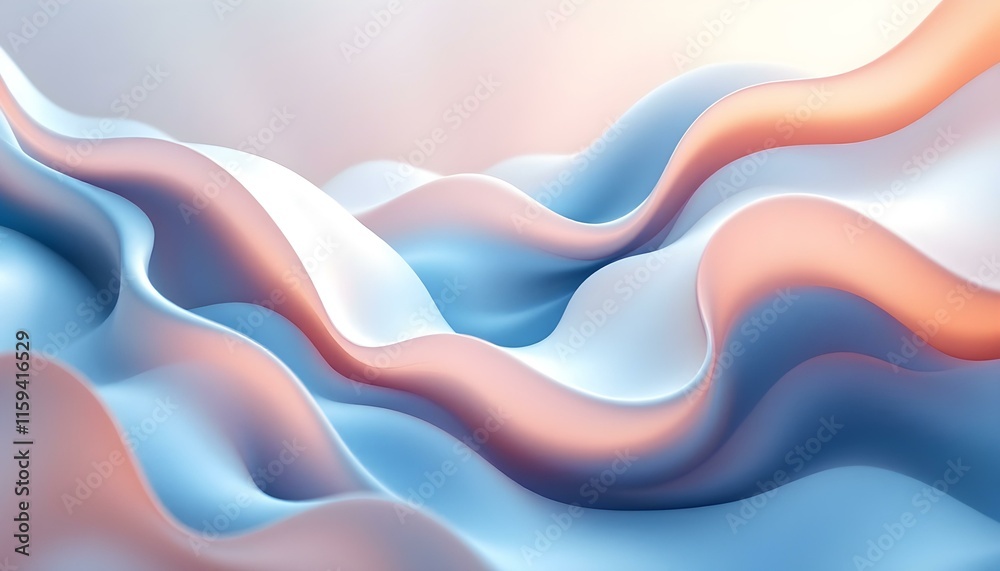 Poster a vibrant abstract background with fluid, wavy lines in orange and pink hues. ideal for dynamic and 