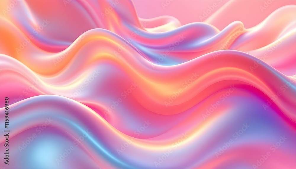 Poster a vibrant abstract background with fluid, wavy lines in orange and pink hues. ideal for dynamic and 