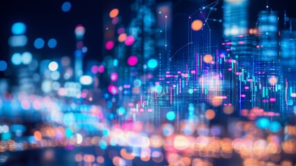 Futuristic Decentralized Cryptocurrency Hologram Concept