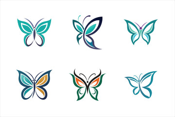 Butterfly Set Vector for Creative Design Projects