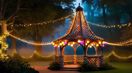 Christmas tree in the park 