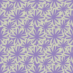 Seamless pattern of small blue flowers on navy background. Floral print