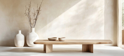 Wabi-Sabi Wohnzimmer mit minimalistischer Ästhetik und natürlichen Materialien
