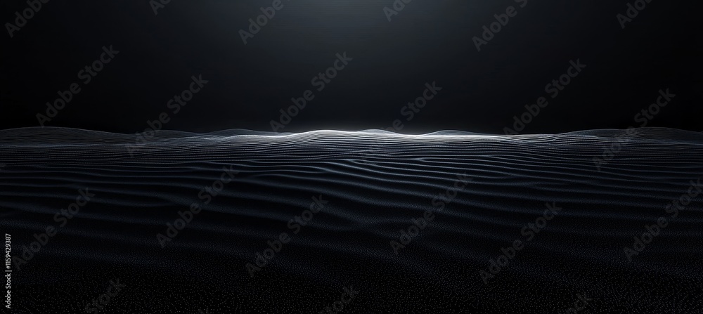 Poster A network of points and lines forming a structure. Data technology. Digital background. 3D rendering.