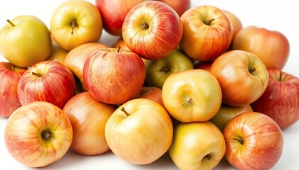 Juicy Apples - a Vibrant Pile of Red and Gold