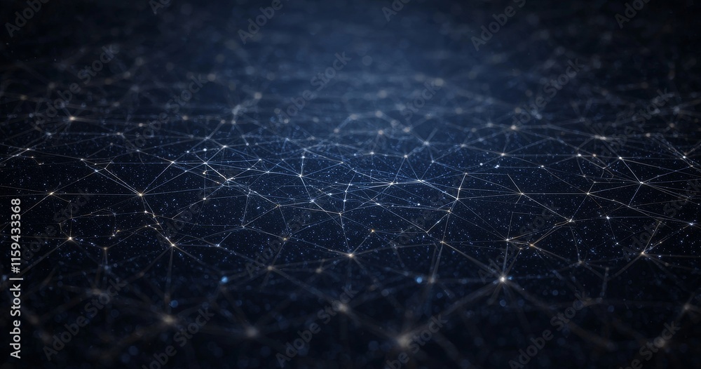 Poster An abstract tech banner in green and blue, illustrating digital technology concepts such as cyber circuits, innovation, future data, internet networks, AI big data, and futuristic WiFi connections.
