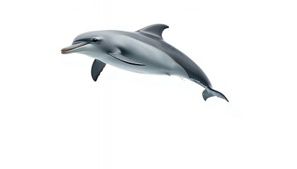 Fototapeta premium Dolphin's Graceful Leap - a Stunning Aquatic Portrait