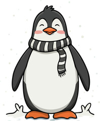 penguin vector art and illustration