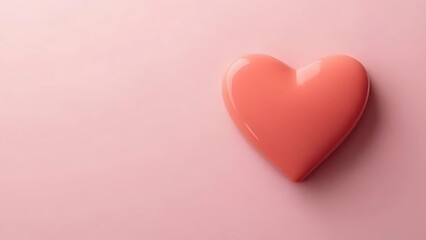 Obraz premium pink heart on a wooden surface