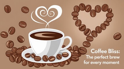 Obraz premium Coffee Bliss: The Perfect Brew for Every Moment