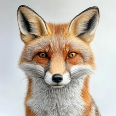 Obraz premium Red Fox Portrait Majestic Wild Animal Closeup