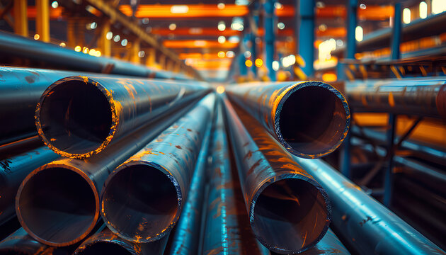 steel pipe product group square pipe Construction steel products such as black steel pipes, image ideas, examples of steel products.metal warehouse industry, delivery to customers
