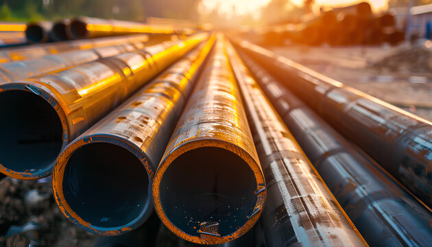 steel pipe product group square pipe Construction steel products such as black steel pipes, image ideas, examples of steel products.metal warehouse industry, delivery to customers