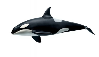 Orca Whale - Sleek, Black and White Aquatic Elegance