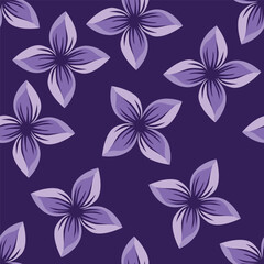 Cute hand drawn floral seamless pattern background