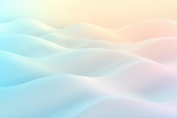 Fototapeta premium Soft pastel waves create serene atmosphere with gentle gradients