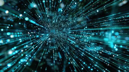 digital data background with binary code