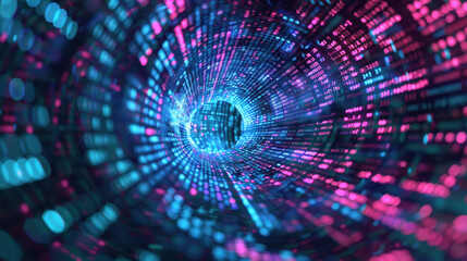 Fototapeta premium digital data background with binary code