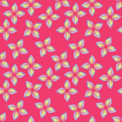 Obraz premium Wallpaper in the style of Baroque. Seamless vector background. Set of colored floral ornament. Graphic pattern for fabric, wallpaper, packaging
