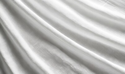 Obraz premium White linen fabric background with fine lines, soft texture, and subtle details in gray.
