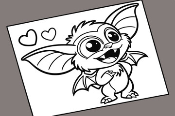 Discover the adorable 'Valentine Muffin Much Love' vector line art, a perfect design for Valentine's Day projects.