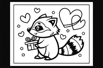 Discover the adorable 'Valentine Muffin Much Love' vector line art, a perfect design for Valentine's Day projects.