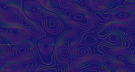 Topographic map. Geographic mountain relief. Abstract lines background. Contour maps. Vector illustration, Modern design with White background with topographic wavy pattern