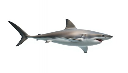 Fototapeta premium Oceanic Shark - a Realistic and Serene Underwater Portrait