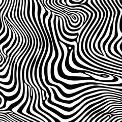 Abstract Monochrome Line Art. Zebra Stripes Pattern Texture Background