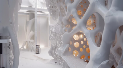 Obraz premium futuristic abstract 3d printing