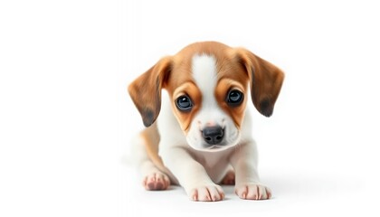 Adorable Beagle Puppy - a Whimsical, Realistic Portrait