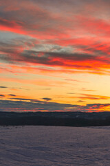 The cultural landscape between Bilitt and Balke at Toten, Norway, in December 2024.