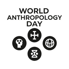 World anthropology day Background Template design for Poster or Banner