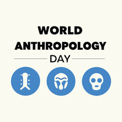 World anthropology day Background Template design for Poster or Banner