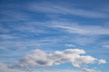 Landscape of clouds, peaceful sky view, nature photography, atmospheric beauty, fluffy formations, endless cloud scenery.