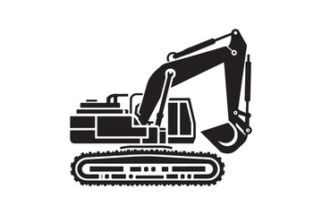 Creative excavator illustration 