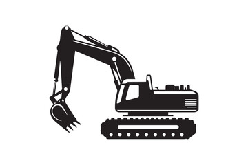 Creative excavator illustration 