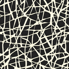 Abstract Geometric Black and White Line Pattern Texture Background