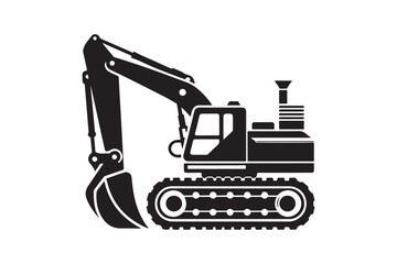 Creative excavator illustration 