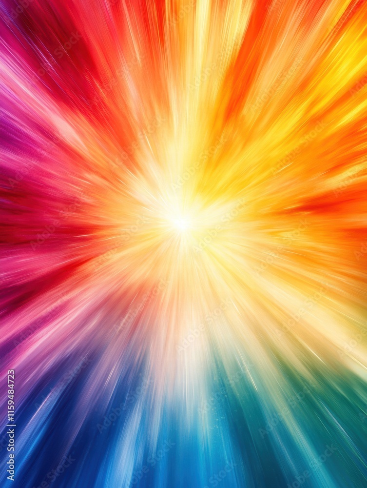 Leinwandbilder Vibrant explosion of color creating a dynamic backdrop for creative projects and text placement. Generative AI