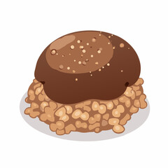 Stuffing chocolate candies icon isolated






