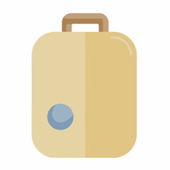 Travel suitcase icon isolated style






