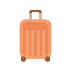 Travel suitcase icon isolated style






