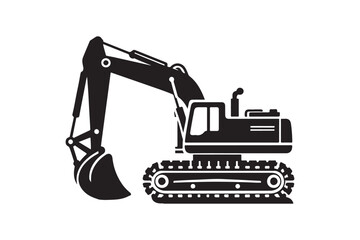 Creative excavator illustration 