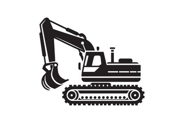 Creative excavator illustration 