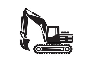 Creative excavator illustration 