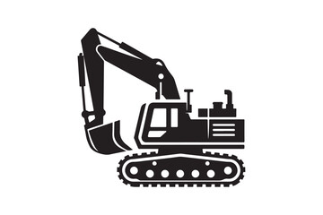 Creative excavator illustration 