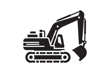 Creative excavator illustration 